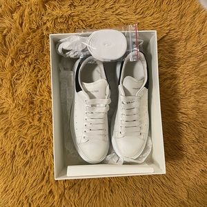 Alexander McQueen Women’s Suede Oversized Sneakers White Size 38 US